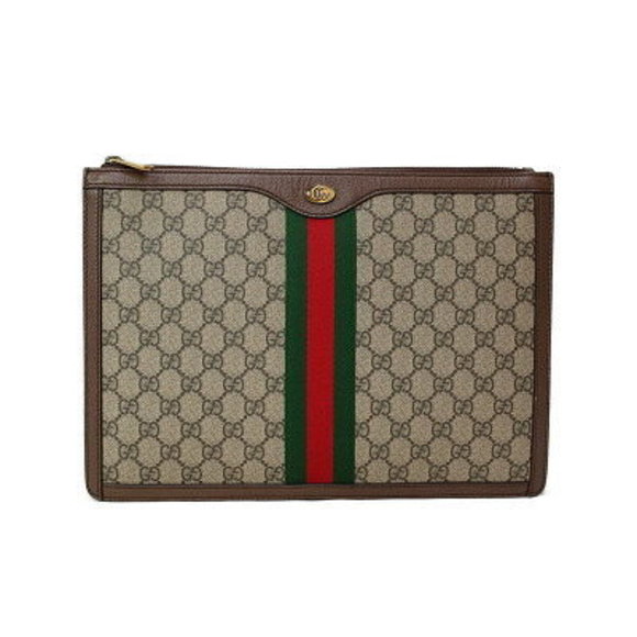 Gucci Ophidia GG Supreme Clutch Bag - Picture 1 of 8